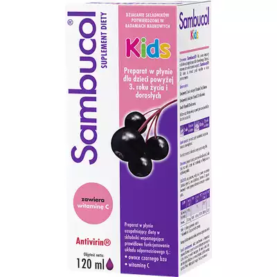 SAMBUCOL JUNIOR, syrop, 120 ml (1)