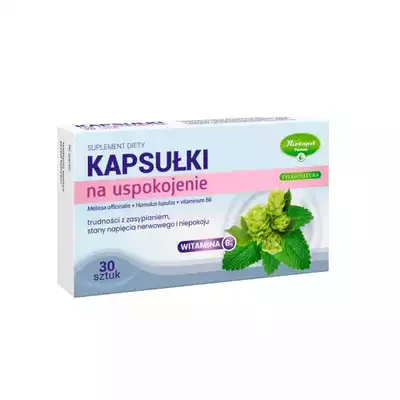 KAPSUŁKI NA USPOKOJENIE, TYLKO NATURA, 30 kapsułek