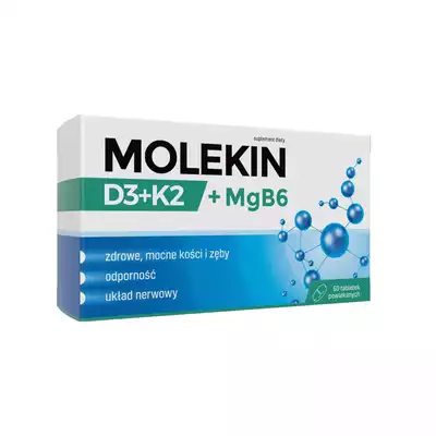 MOLEKIN D3 + K2 + MGB6 - tabletki powlekane, 60 szt