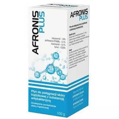 Afronis plus, płyn do pielęgnacji skóry trądzikowej z substancją antybakteryjną, 150 ml
