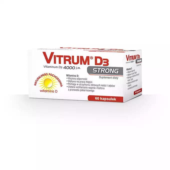 VITRUM D3 FORTE, kapsułki, 60 sztuk (1)