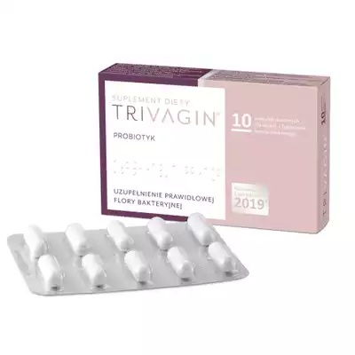 TRIVAGIN kapsułki doustne z bakteriami kwasu mlekowego dla kobiet, 10 szt