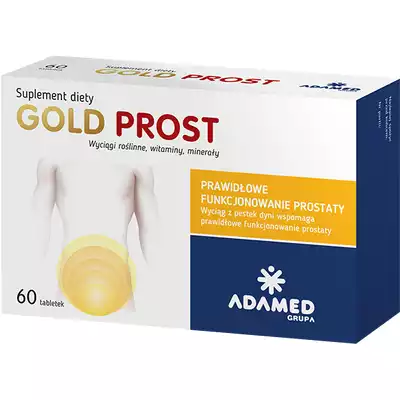 GOLD PROST, tabletki, prawidłowe funkcjonowanie prostaty, 60 sztuk