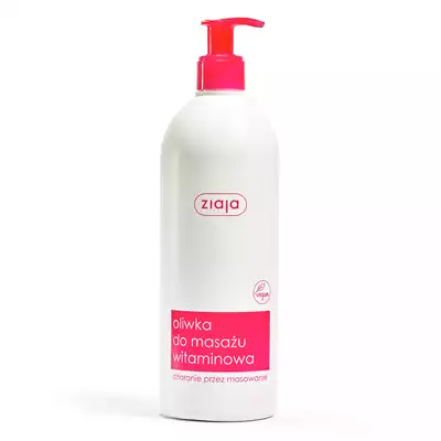 ZIAJA oliwka do masażu witaminowa, 500 ml (butelka z dozownikiem)
