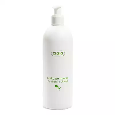 ZIAJA, naturalna oliwka do masażu z olejem z oliwek, 500 ml (butelka z pompką)