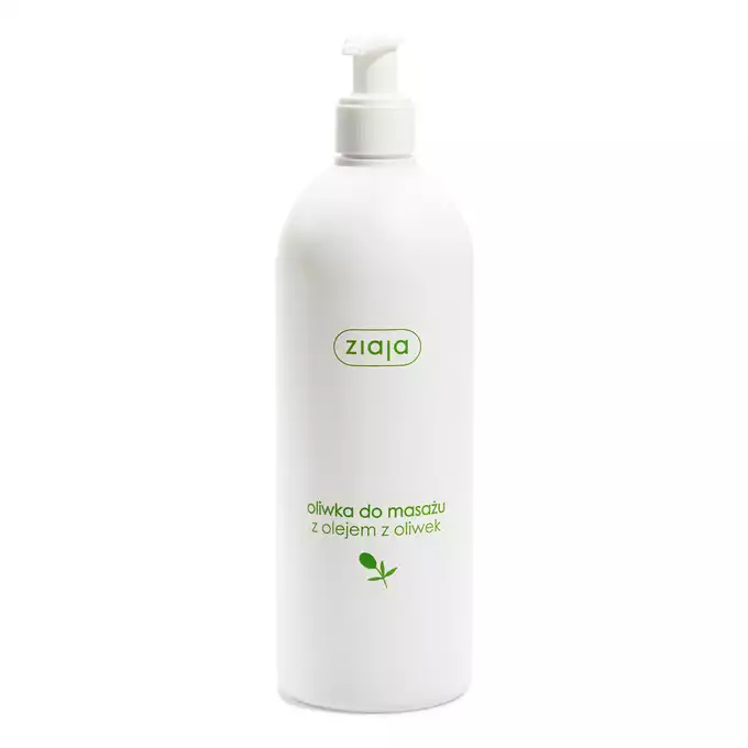 ZIAJA, naturalna oliwka do masażu z olejem z oliwek, 500 ml (butelka z pompką)