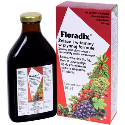 Floradix żelazo i witaminy płyn 500 ml