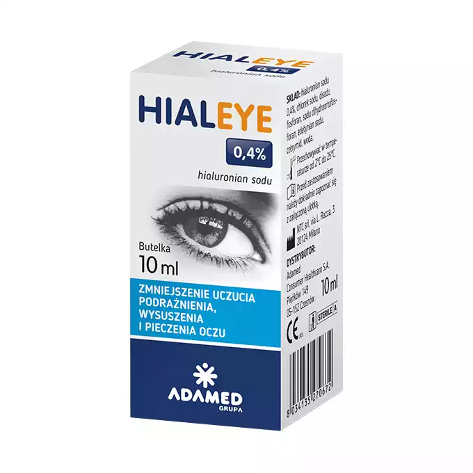 HIALEYE 0,4%, nawilżające krople do oczu, 10 ml