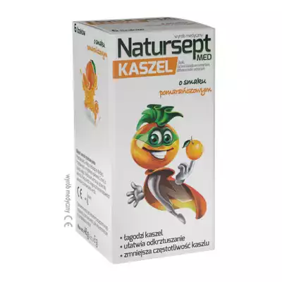NATURSEPT MED KASZEL, lizaki, smak pomarańczowy, 6 szt.