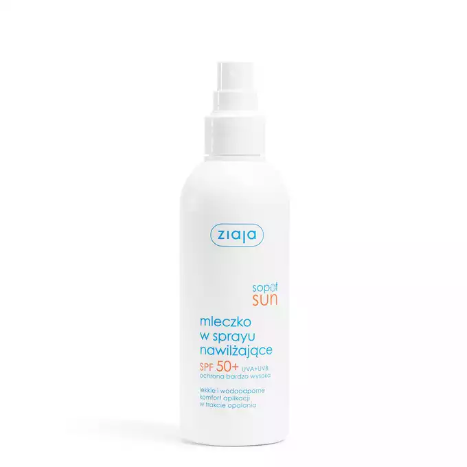 Ziaja Sopot Sun, mleczko w sprayu nawilżające, SPF 50+, 170 ml