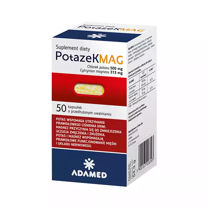 POTAZEK MAX, wsparcie układu nerwowego, kapsułki o przedłużonym uwalnianiu, 50 szt (1)