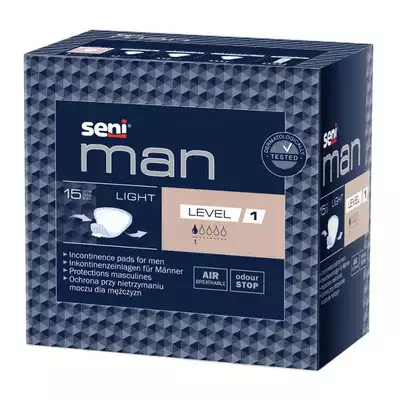 SENI MAN LIGHT, wkładki urologiczne dla mężczyzn, Level 1