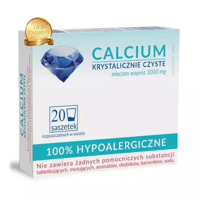 UNIPHAR CALCIUM 300 mg czyste,  Hipoalergiczne tabletki musujące, 20 szt (1)