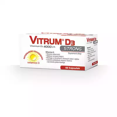 VITRUM D3 FORTE, kapsułki, 60 sztuk (1)