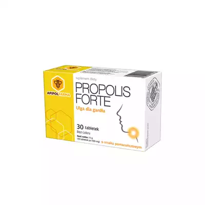 PROPOLIS FORTE smak pomarańczowy, tabletki, 30 sztuk