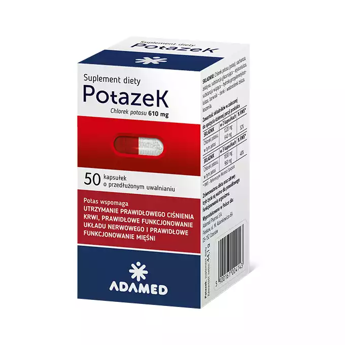 POTAZEK MAG, wsparcie układu nerwowego, kapsułki o przedłużonym uwalnianiu, 50 szt (1)