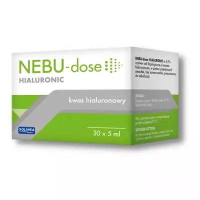 NEBU-DOSE hialuronic, roztwór izotoniczny, ampułki do inhalacji 30 x 5ml