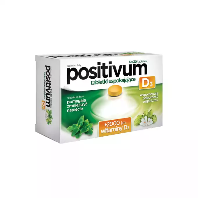 POSITIVUM D3, tabletki uspokajające, 180 szt.