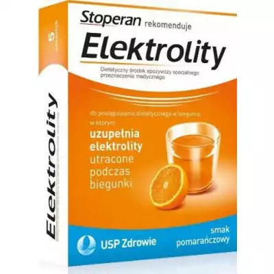 ELEKTROLITY, smak pomarańczowy, proszek, saszetki, 7 szt.