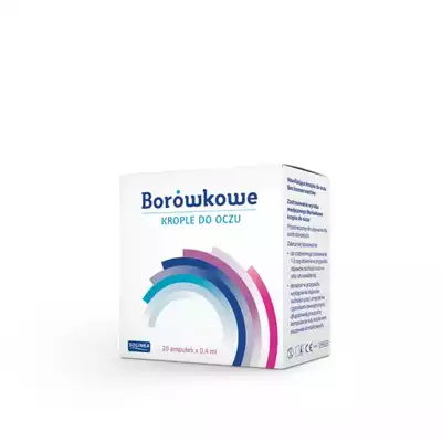 BORÓWKOWE KROPLE DO OCZU, 20 minimsów x 0,4 ml