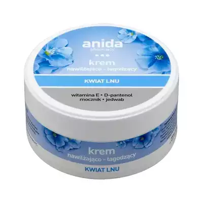 ANIDA, krem nawilżająco-łagodzący, kwiat lnu, 125 ml