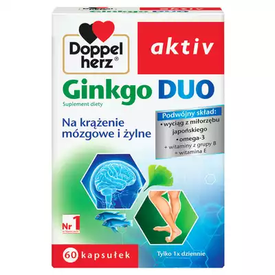 DOPPELHERZ AKTIV GINKGO DUO, kapsułki, 60 szt.