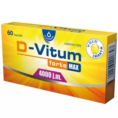 D-VITUM FORTE MAX, 4000 j.m., kapsułki, 60 szt.