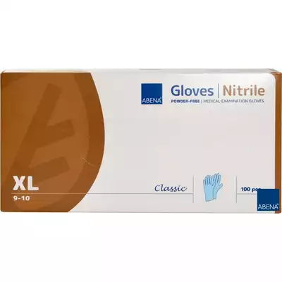 Rękawice nitrylowe bezpudrowe niebieskie, Xl, 100 szt.