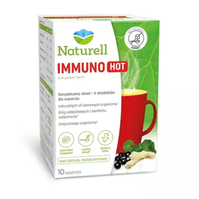 NATURELL IMMUNO HOT, proszek do sporządzania roztworu doustnego, 10 saszetek