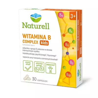NATURELL WITAMINA B COMPLEX KIDS, kapsułki, 30 szt.