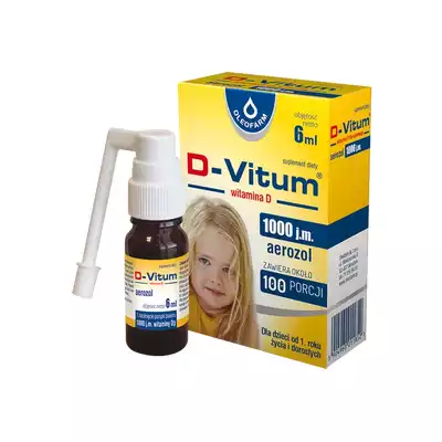 D-VITUM, witamina D 1000 j.m., aerozol, 6 ml