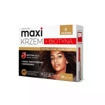 MAXI KRZEM+BIOTYNA, kapsułki twarde, 30 szt.