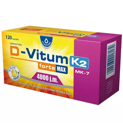 D-VITUM FORTE MAX, 4000 j.m. K2, kapsułki, 120 szt.