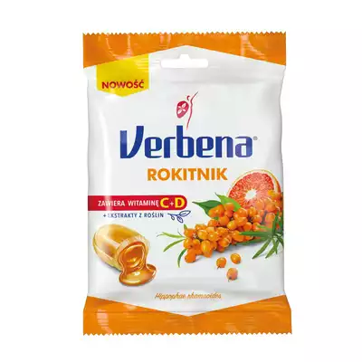 Cukierki VERBENA ROKITNIK, landrynki do ssania, 60 g