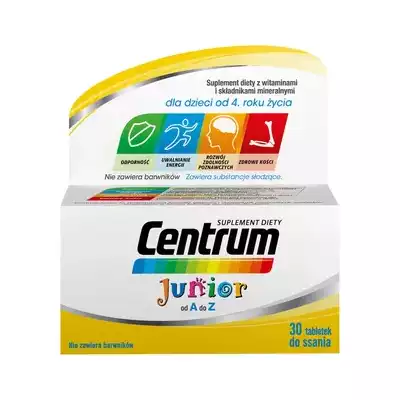 CENTRUM JUNIOR, tabletki do ssania, 30 szt.
