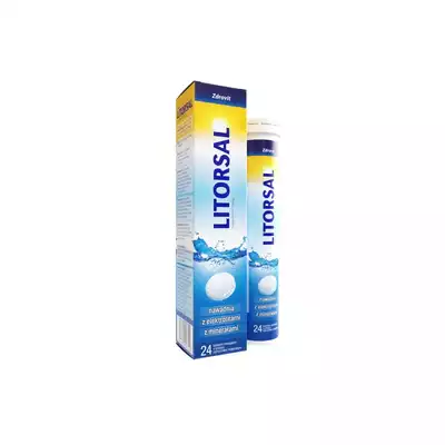 ZDROVIT LITORSAL + MAGNEZ+ WIT.B6 gratis, tabletki musujące 24szt+ 24 szt gratis (2)