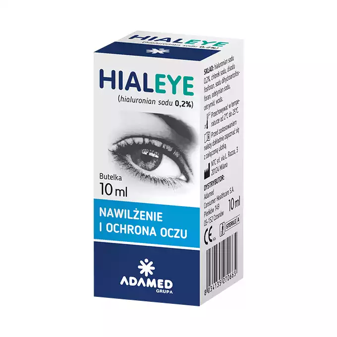 HIALEYE 0,2%, nawilżające krople do oczu, 10 ml