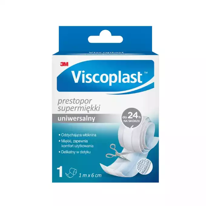 VISCOPLAST, plaster prestopor, plaster do cięcia, 1 m x 6 cm, 1 szt.