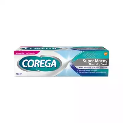 COREGA, super mocny neutralny smak, krem mocujący, 40 g