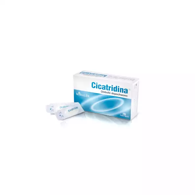 CICATRIDINA, globulki dopochwowe 2 g, 10 szt.