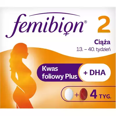 FEMIBION 2, CIĄŻA, tabletki i kapsułki, 28 tabletek + 28 kapsułek (1)