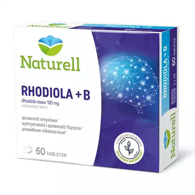 NATURELL RHODIOLA+B, tabletki, 60 szt.