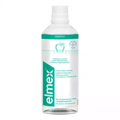 ELMEX SENSITIVE PLUS, płyn do płukania jamy ustnej, 400 ml