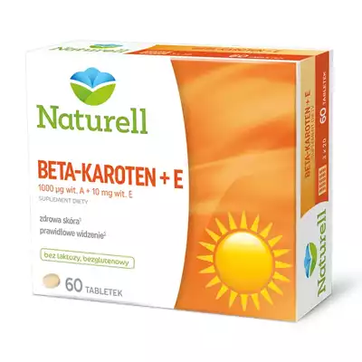 NATURELL BETA-KAROTEN + E, tabletki, 60 szt.