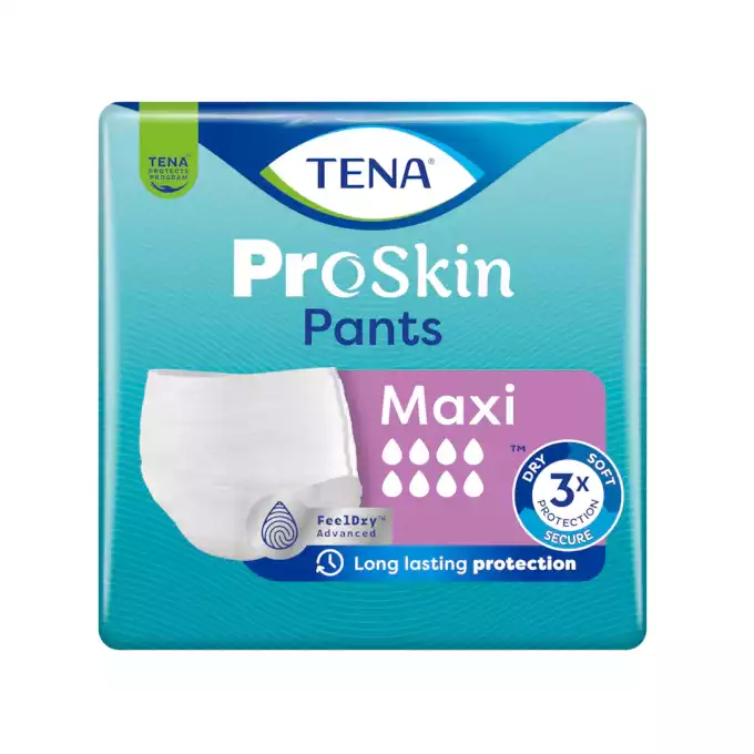 TENA PANTS PROSKIN MAXI, majtki chłonne, rozmiar L, 10 szt.