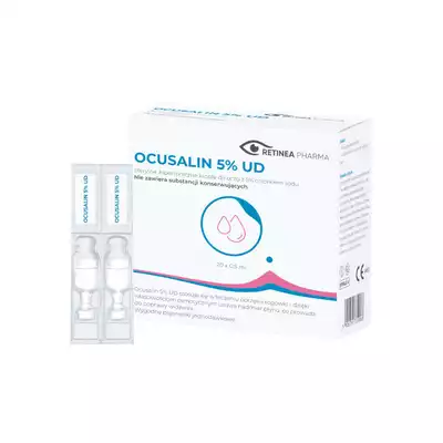 OCUSALIN 5% UD, krople do oczu 5%, 20 minims. 0,5 ml