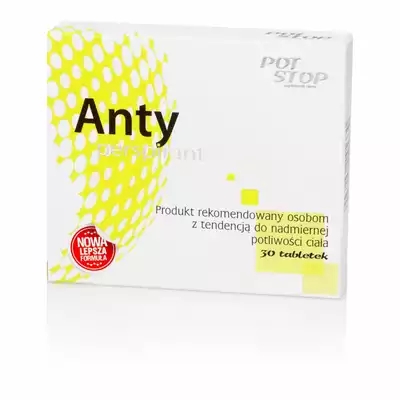 POTSTOP, antyperspirant, tabletki, 30 szt.