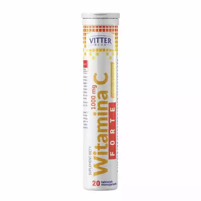 VITTER BLUE, WITAMINA C FORTE 1000 MG, tabletki musujące, 20 szt.