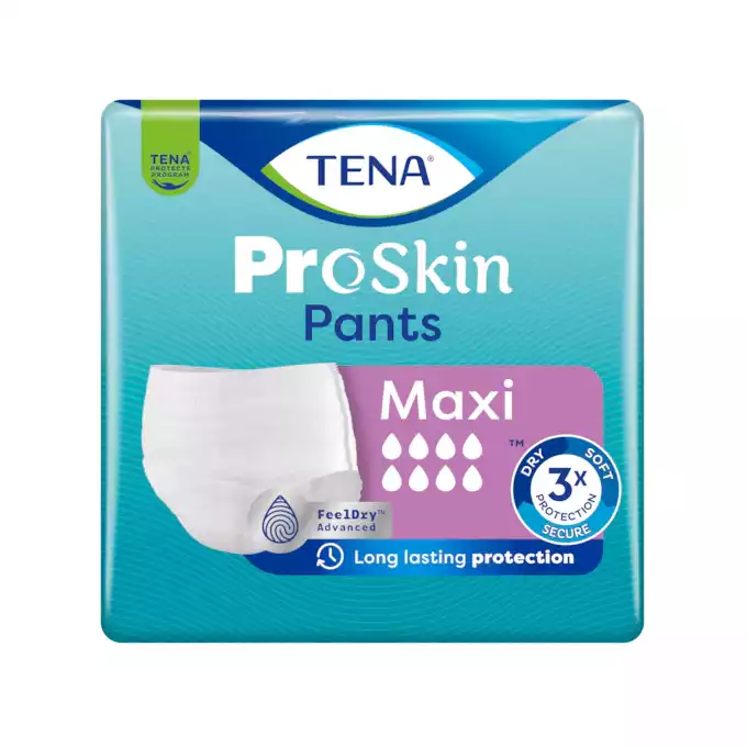 TENA PANTS PROSKIN MAXI, majtki chłonne, rozmiar M, 10 szt.