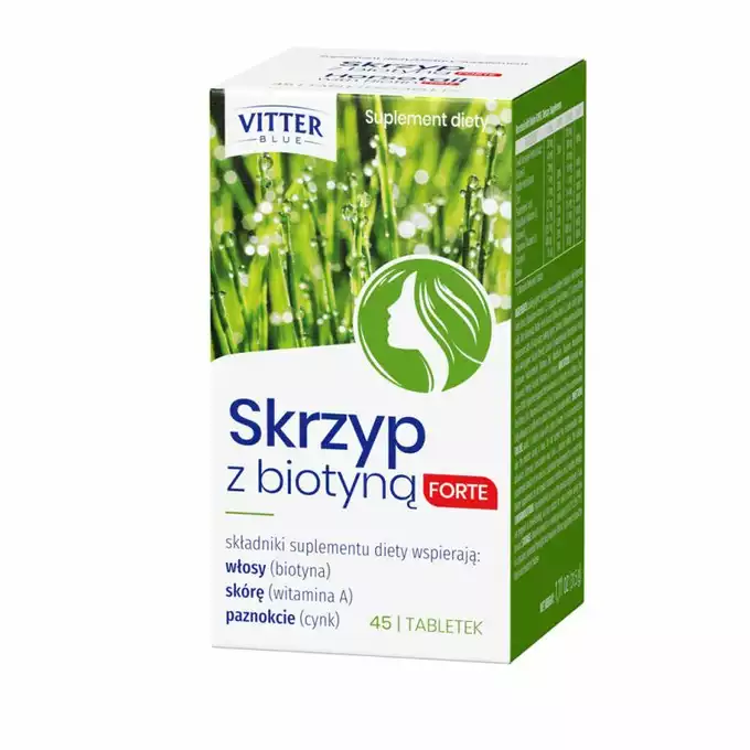 VITTER BLUE, skrzyp z biotyną forte, tabletki, 45 szt.